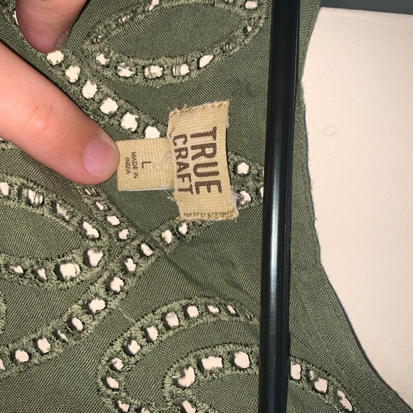 Olive Green True Craft Dress with Tassels - Picture 2 of 4